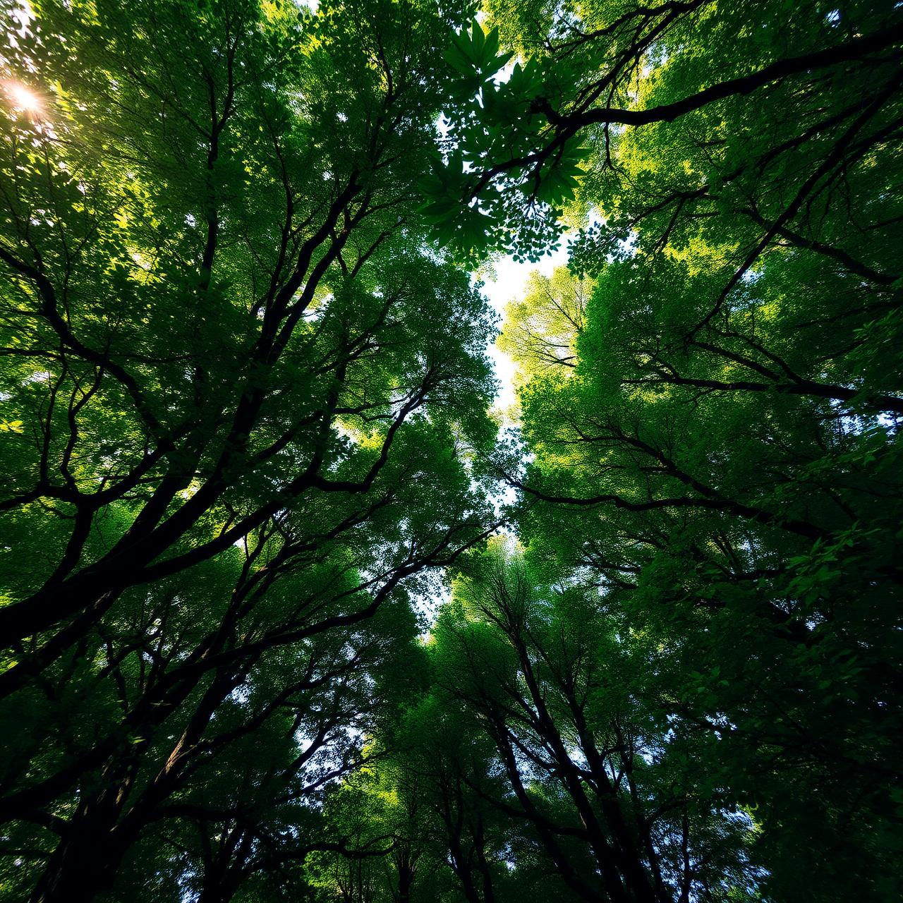 Georgian forest canopy